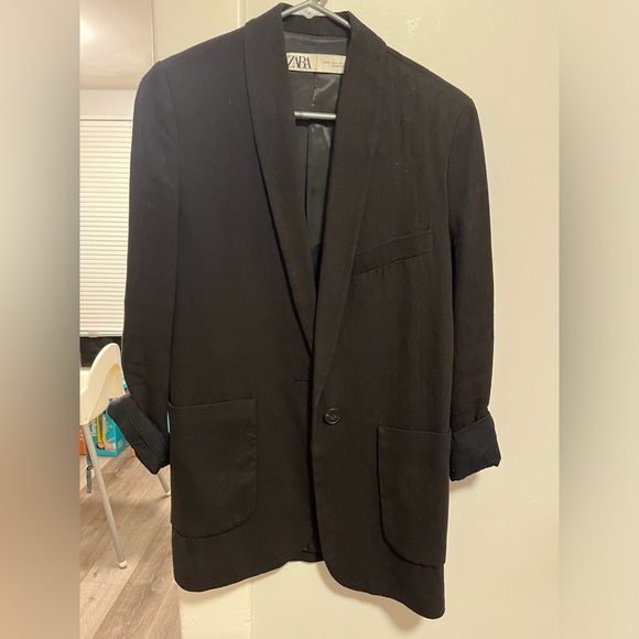 Zara black blazer size XS - Picture 4 of 5